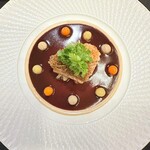 ガストロノミー ジョエル・ロブション - メイン　香ばしく鱗を焼き上げた甘鯛