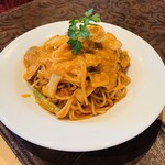 あんさんぶる - パスタ（店内ボードに書いてありますがメニュー名を忘れちゃいました(笑)）