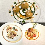 ガストロノミー ジョエル・ロブション - お連れがチョイスした前菜とメイン