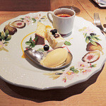 祇園おくむら - デセールも美しくひと口ずつ