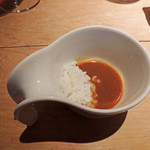 祇園おくむら - ステーキ後のひと口カレー