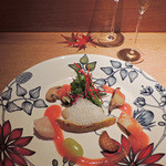 祇園おくむら - 前菜：鮑・帆立・ロブスター