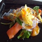 花梨 - ランチコース：海鮮入りサラダ前菜