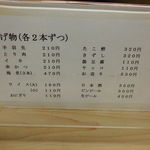 クラスノ - メニュー