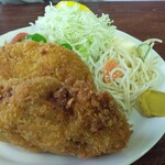 きくち食堂 - メンチカツ定食800円