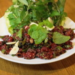 ショントーング - 2013.11 コォイヌァ（1,480円）牛肉、レバー、センマイのディップなラープ