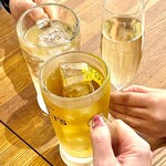 大衆イタリアンかね子 - 3人そろって乾杯♪(*^^)o∀*∀o(^^*)♪