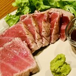Bluefin tuna rare Steak