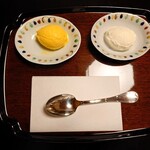 あさば - カボチャ　グラン・マルニエの　アイスクリームだって絶品