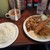デリス - 料理写真:海老 帆立フライと豚バラ焼き肉ランチ　ご飯半分　980円