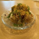 カフェと印度家庭料理 レカ - 〝たこ焼き〟か？〝クロカンブッシュ〟か？　イヤ！〝ダヒ・シゥエ・プリ〟だ！