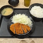 松のや - ロースかつ定食 ¥590