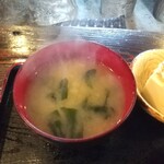 南総庵 - 生姜焼き定食の味噌汁