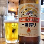 Bimbi Rusaka Baidaten - ＊キリン瓶ビール（¥395）