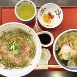 天丼家 天吉 上中野店 - ネギトロ丼+ミニうどん