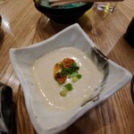 Sakaba Sawamaru - お通し…冷やし豆乳タンタンスープ