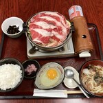 Aoi - すきやき鍋定食（1,091円＋税）