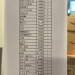 立喰い寿司 あきら 築地店 - 撮り忘れた酒盗、文字通りお酒が進みます