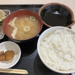 揚げ天まる - 定食。