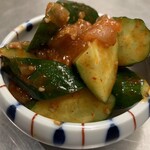韓式腌鱈魚內臟拌黃瓜