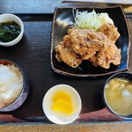 たまや - 「特製 甘辛とり竜田揚げ定食」1,200円税込み♫