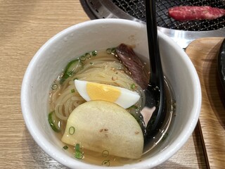 焼肉 泰山 - 泰山御膳のミニ冷麺