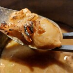 和醸良麺 すがり - プリプリのモツ