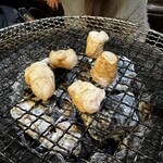 ぼけぼうし - マルチョウ　生はダメ、さりとて火を通し過ぎて脂が抜けすぎても魅力が半減してしまう。