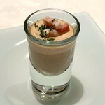 RESTAURANT L’ESPRIT DE CHEVALIER - Amuse 茸のフラン