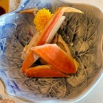 和 みなもと 鎌倉パークホテル - ズワイ蟹のお造り＆蒸し蟹