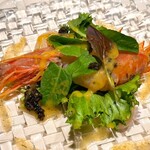 RESTAURANT L’ESPRIT DE CHEVALIER - Ｈors‐d'oeuvre 赤海老と帆立貝のサラダ仕立て