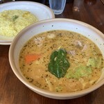 SOUP CURRY KING - ポーク角煮カリー＋マッシュルーム