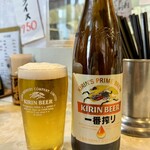 やきとり ミートステーション - キリン一番搾り（大瓶） 715円