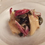 ヴィラ・デル・ソル - (2013/11)黒アワビとサザエの海水蒸し　アンチョビーのオイル