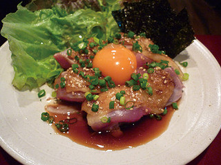 Kokoya - 薩摩鶏のぶつ切りユッケ