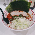 蒙古タンメン中本 - 爆々麺+ねぎ+背脂+のり