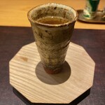 わたべ - うなぎのコンソメ。旨みの抽出の仕方と濃さに大感激。これも本当にすごい