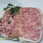 18周年記念　千葉の食材おつまみプレート　850円
          　君津市産イノシシのテリーヌ
          