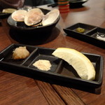 地鶏と日本酒・時々はまぐり おはな - 薬味2回目