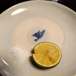 あさば - 焼いた椎茸の　お塩　酢橘