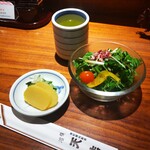 Tenkichi - お新香、サラダ