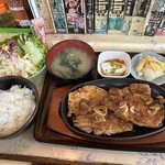 Shoufukutei - スタミナロースステーキダブル定食 ¥950