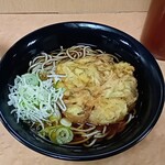 駅そば 奥多摩そば - かき揚げそば(470円)