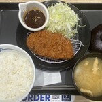 松屋 - 味噌ロースかつ定食 