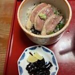 松喜庵 - 鴨ミニ丼450円