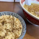 Sendai Chuukasoba Meiten Kaichi - セットのとり飯