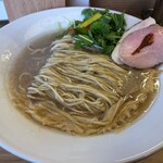 めん処 きよ洲 - 貝汁芳醇ぶたらぁめん850円税込いわぎんアプリクーポンで大盛り無料！