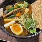 札幌ドミニカ - 水菜の下からたっぷりお野菜登場