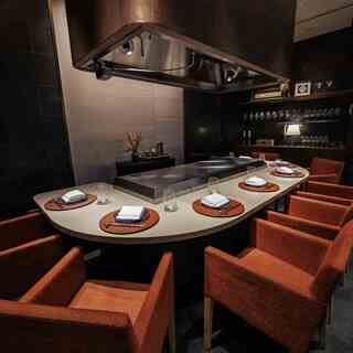 Teppan-yaki in a private space inside restaurant