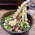 神田肉うどん - 肉うどん＋ごぼう天